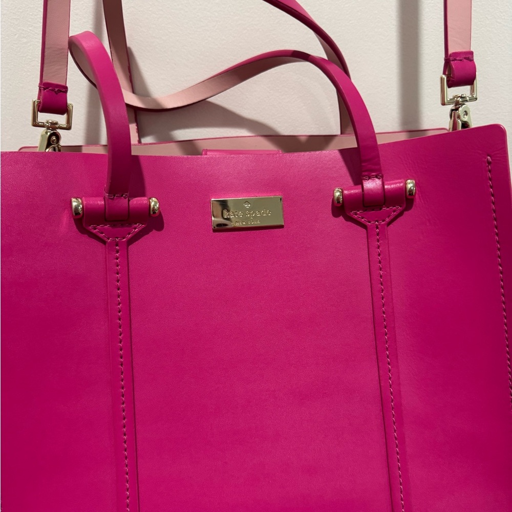 Kate Spade Fuchsia Leather Tote